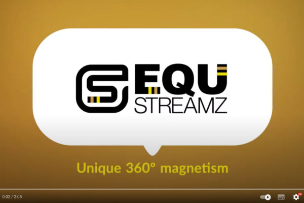 Introduction mp4 video of EQU Streamz horse bands unique 360 magnetism